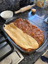 Homemade lasagna